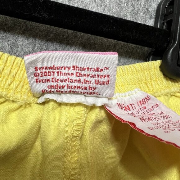 Vintage Y2K Strawberry Shortcake Shorts 18 Months Girls Yellow 2007‎ - Picture 5 of 10